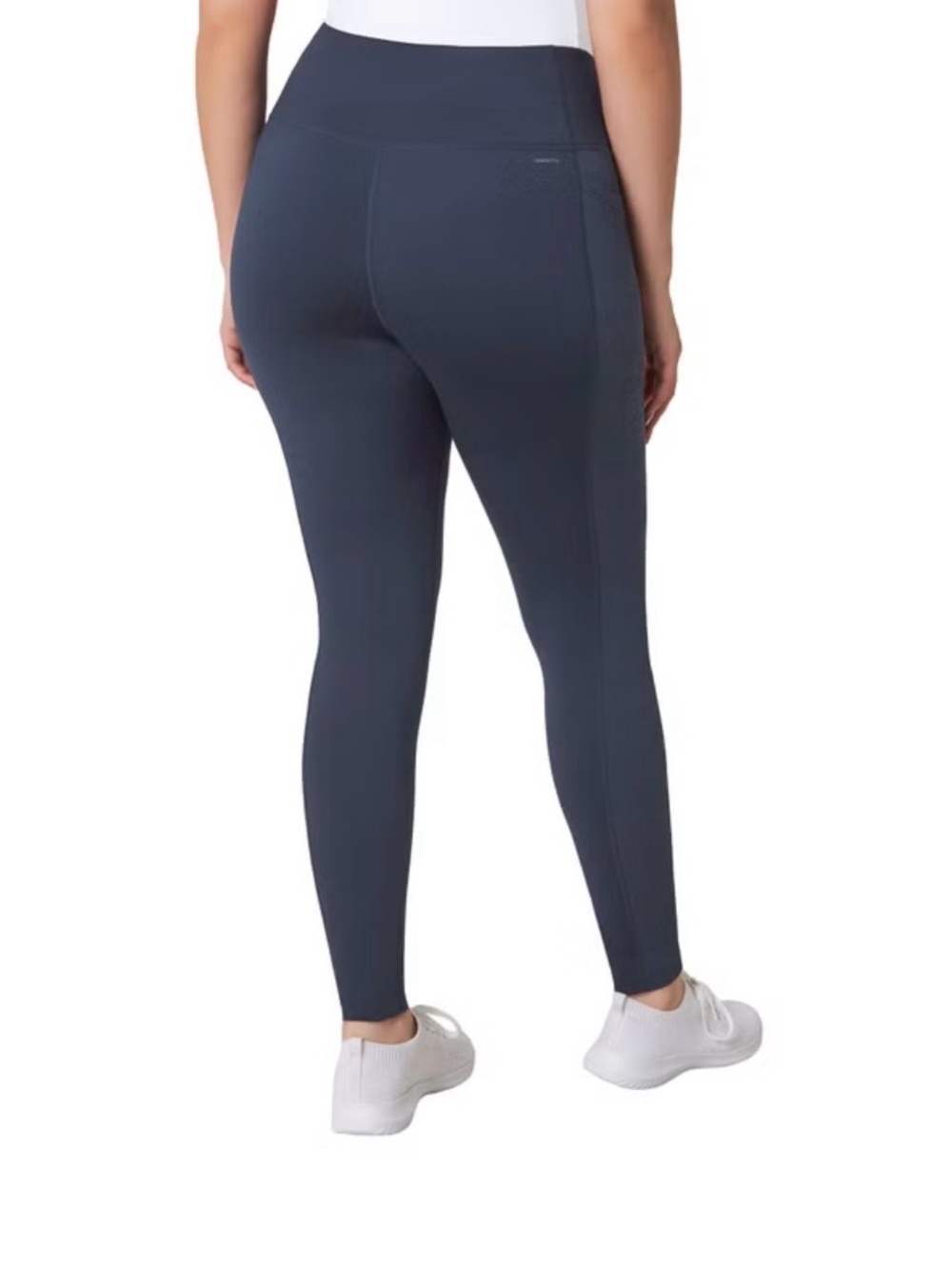 Mondetta Navy Performance High-Rise Jacquard Panel Leggings - Picture 3 of 8